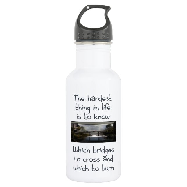 Know Which Bridge Stainless Steel Water Bottle (Front)