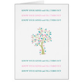 KNOW YOUR GENES & FILL THEM OUT! (Front)