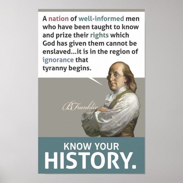 Know Your History! Poster (Front)