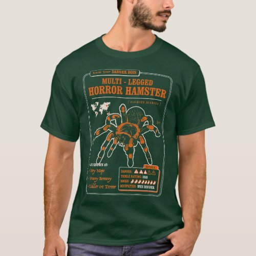 Know Your Multi Legged Horror Hamster AKA Spider T_Shirt