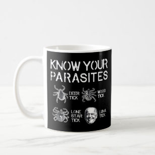 Know Your Parasites Anti Against Joe Biden Lunatic Coffee Mug