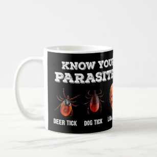 Know Your Parasites Anti Joe Biden Deer Tick, Dog  Coffee Mug