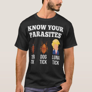 Know Your Parasites Anti-Trump Funny Luna Tick T-Shirt