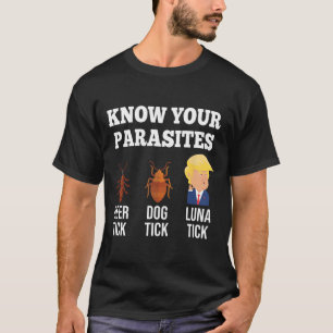 Know Your Parasites Anti-trump Funny Tick Resist  T-Shirt