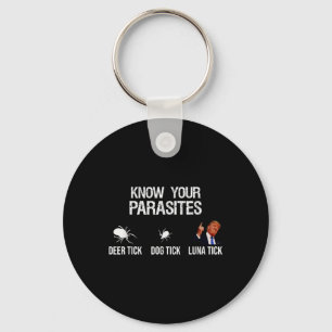 Know Your Parasites - Deer Tick, Dog Tick, Luna Ti Keychain