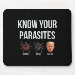 Know Your Parasites Dump President Trump Parasite Mouse Pad<br><div class="desc">Know Your Parasites Dump President Trump Parasite
Reimagine our unique Mousepad collection crafted to make you feel empowered.</div>