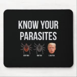 Know Your Parasites Dump President Trump Parasite Mouse Pad<br><div class="desc">Know Your Parasites Dump President Trump Parasite
Reimagine our unique Mousepad collection crafted to make you feel empowered.</div>
