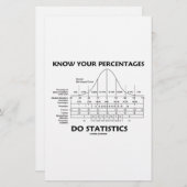 Know Your Percentages Do Statistics (Stats Humor) (Front/Back)