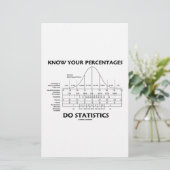 Know Your Percentages Do Statistics (Stats Humor) (Standing Front)