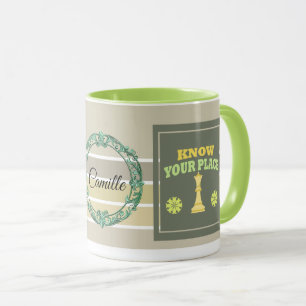Know Your Place – Personalized Floral Affirmation Mug