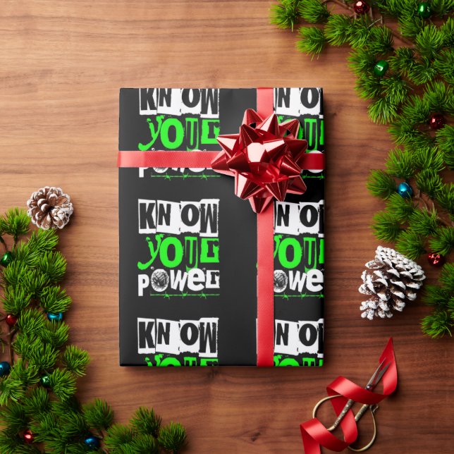 Know Your Power Motivational Wrapping Paper: Bold  Paper (Holiday Gift)