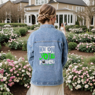 Know Your Power Women’s Denim Jacket: Empowerment Jacket