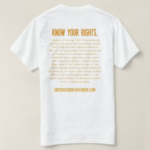 Know Your Rights T_Shirt