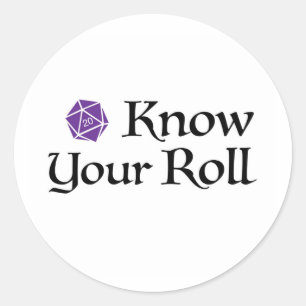 Know Your Roll Classic Round Sticker