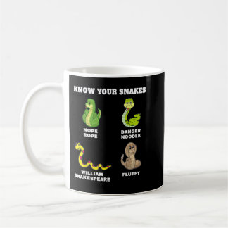 Know Your Snakes Funny Names Danger Noodle Nope Ro Coffee Mug