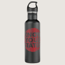 Know Your Status Aids Hiv Awareness Gift World Aid Stainless Steel Water Bottle