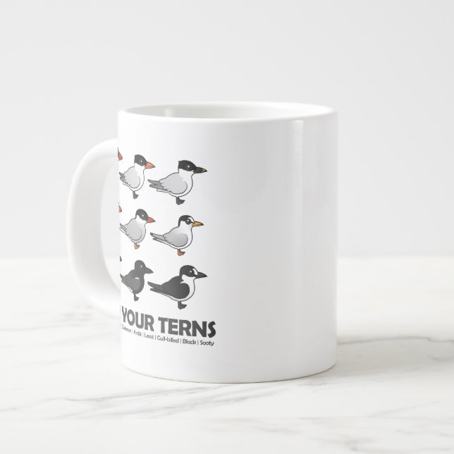 Know Your Terns Large Coffee Mug (Front Left)