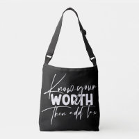 Know Your Worth Inspirational Motivational Quote