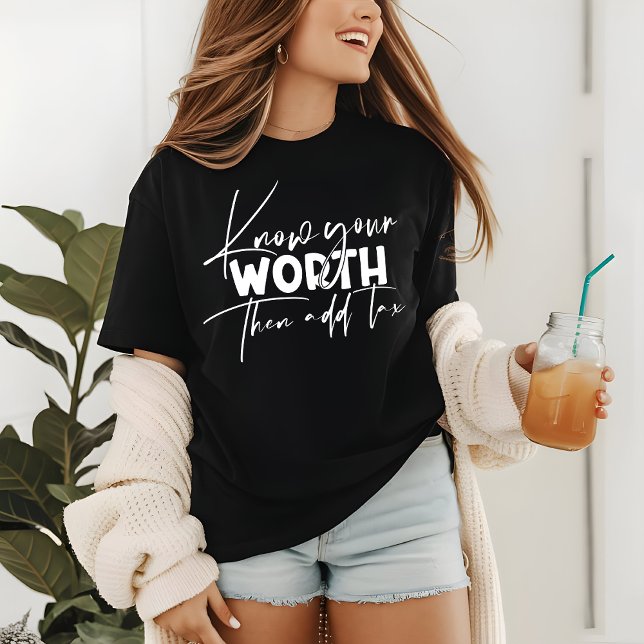 Know Your Worth Inspirational Motivational Quote Tri-Blend Shirt (Creator Uploaded)