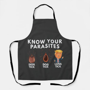 Know you're parasites Anti-Trump Humor Politics Apron