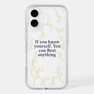 Know Yourself – Powerful Motivational Quote for In iPhone 16 Case