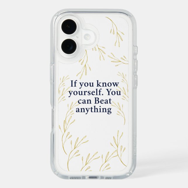 Know Yourself – Powerful Motivational Quote for In Speck iPhone Case (Front)