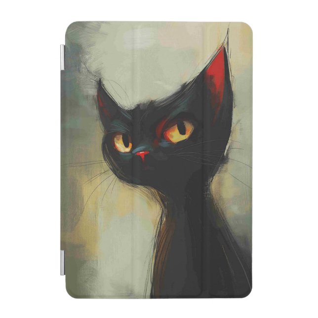  Knowing Black Ninja Cat  iPad Mini Cover (Front)