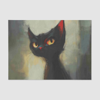  Knowing Black Ninja Cat  Tissue Paper
