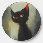 Knowing Black Ninja Cat Wireless Charger (Front)