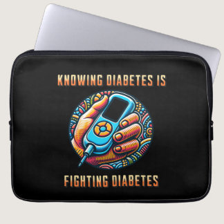 Knowing Diabetes is Fighting Diabetes Laptop Sleeve