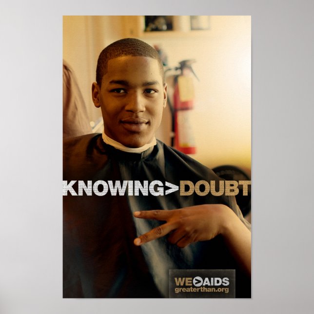 Knowing > Doubt Barbershop Poster (Front)