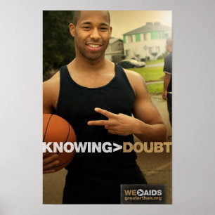 Knowing > Doubt Basketball Poster