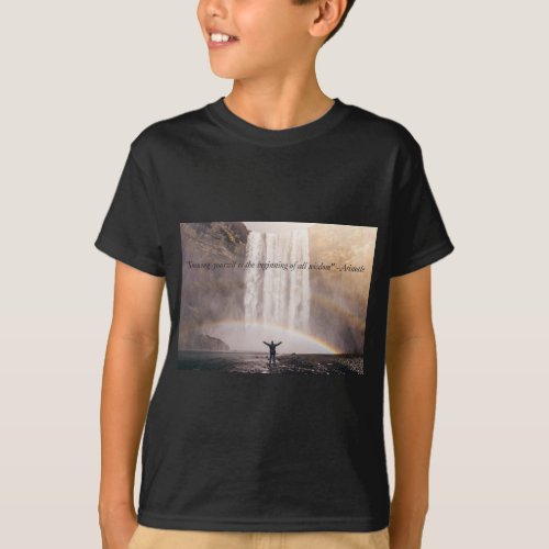 Knowing Yourself Quote _ Kids T_Shirt
