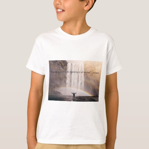 Knowing Yourself Quote _ Kids T_Shirt