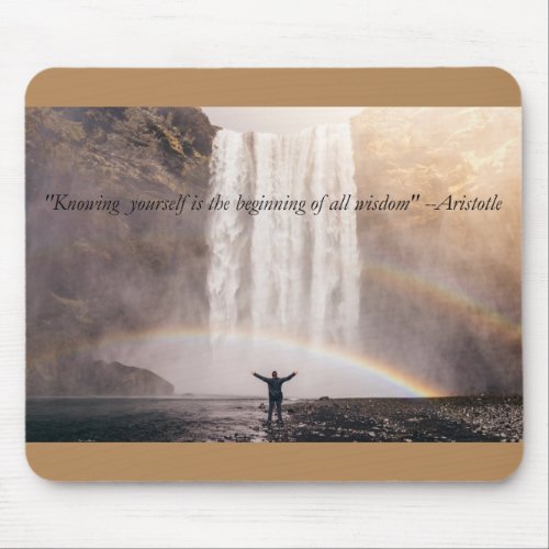 Knowing Yourself Quote _ Mouse Pad