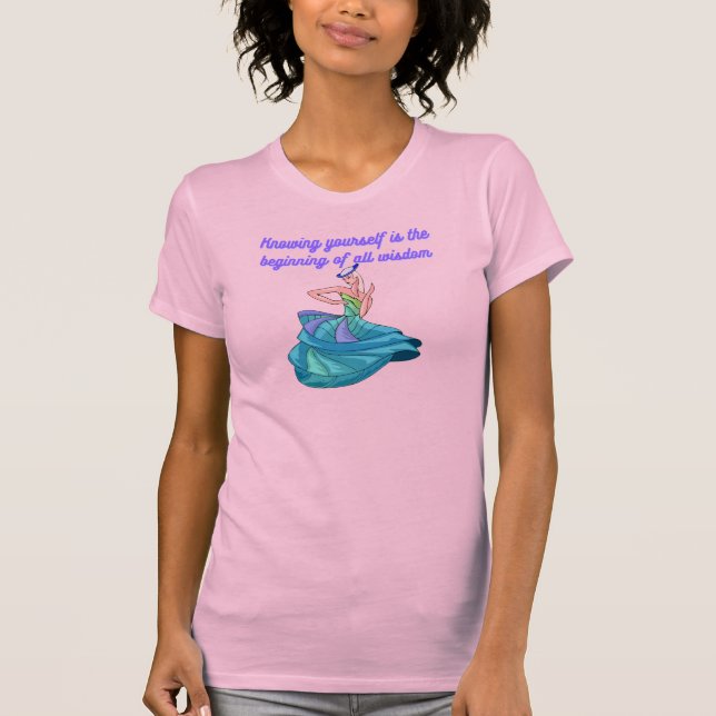 Knowing yourself-vintage wisdom quote. T-Shirt (Front)