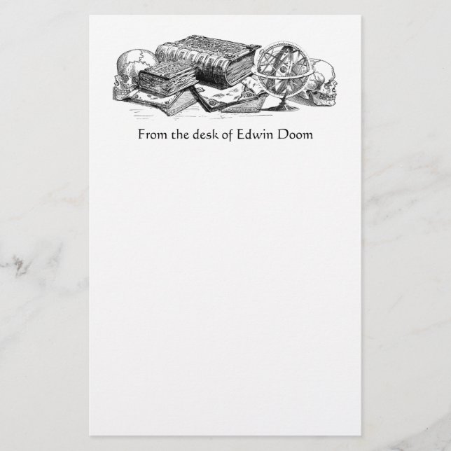 Knowledge and Death Stationery (Front)