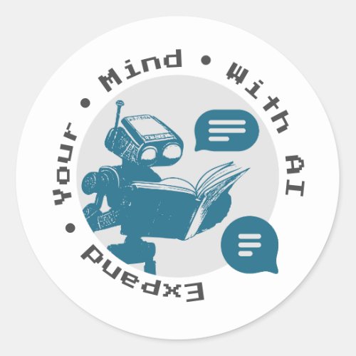 Knowledge Expansion AI Reader Sticker