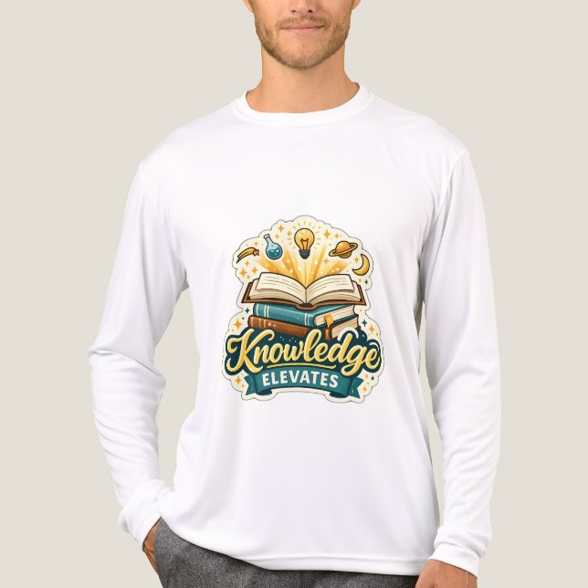 Knowledge Inspires Creative Learning Artwork Tri-Blend Shirt (Front)