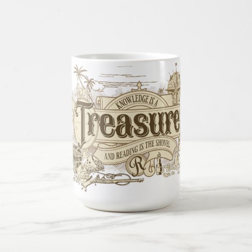 Knowledge is a Treasure Reader Gift Teacher Coffee Mug