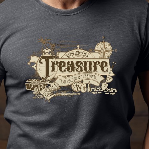 Knowledge is a Treasure Reader Gift Teacher T_Shirt