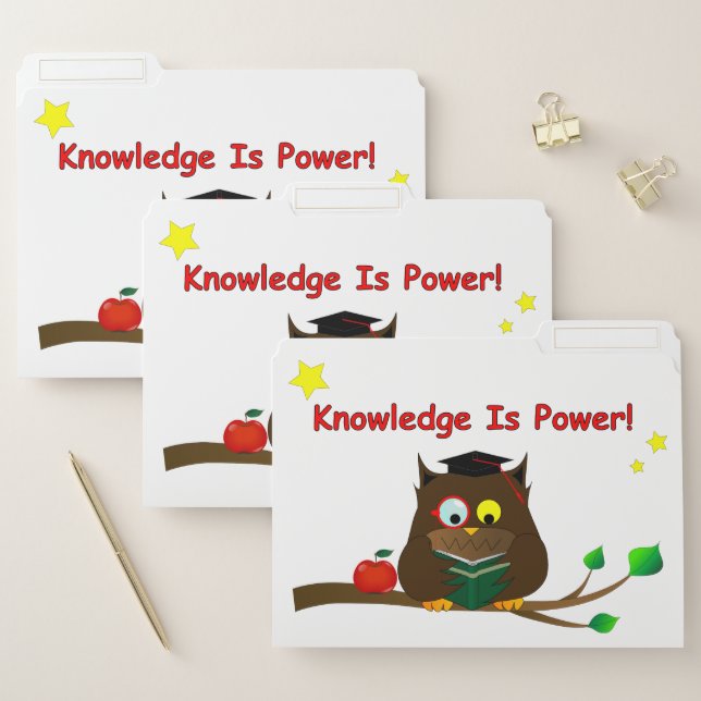 Knowledge Is Power! File Folder (Set)