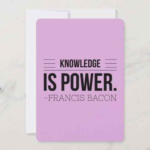 Knowledge Is Power Francis Bacon Motivation Quote