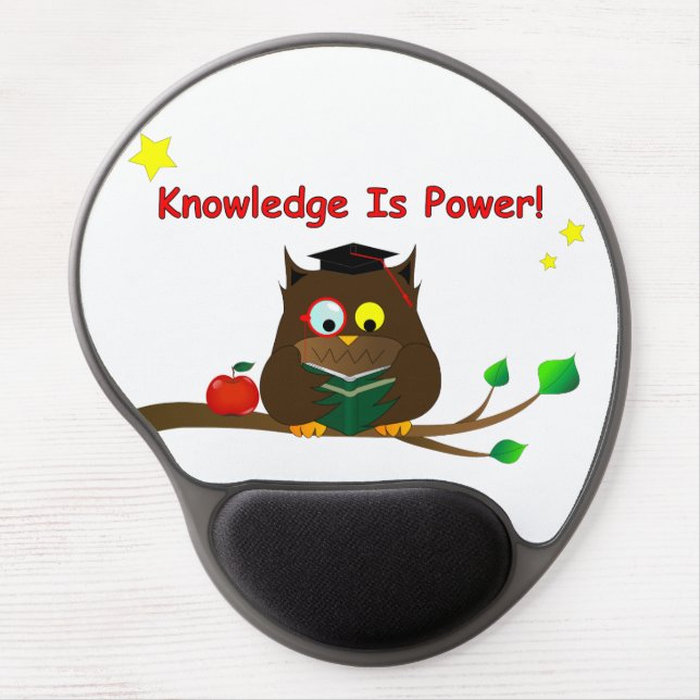 Knowledge Is Power! Gel Mouse Pad (Front)