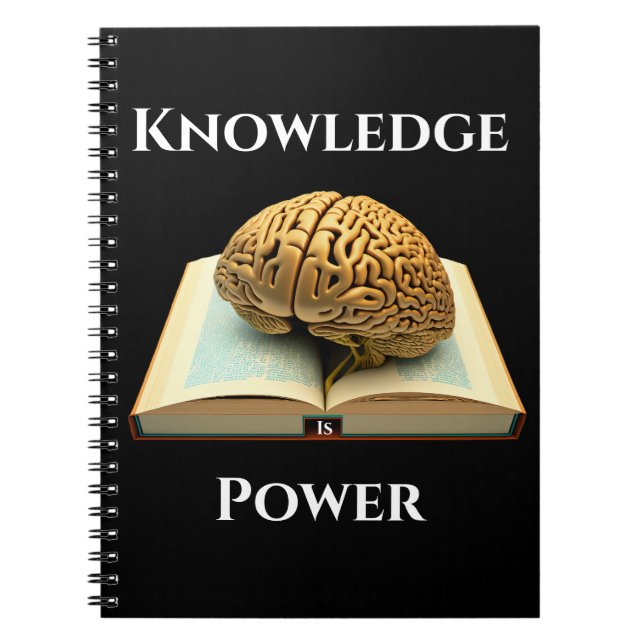 Knowledge is Power - Gold Edition Notebook (Front)