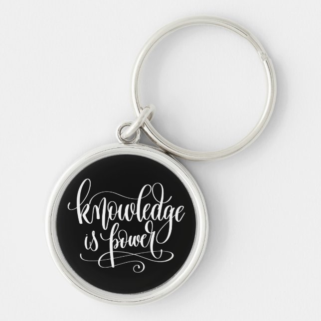 Knowledge is Power Keychain (Front)