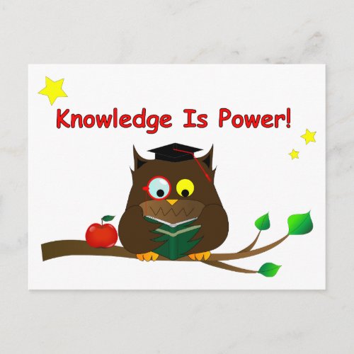 Knowledge Is Power Postcard