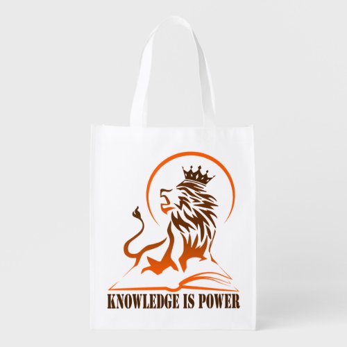 Knowledge is power yoghurt_12_22 T_Shirt Grocery Bag