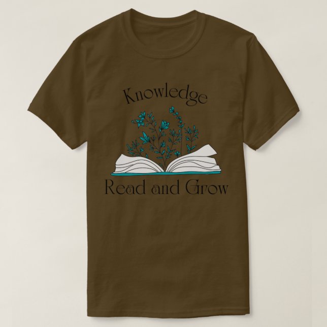 Knowledge Read and Grow T-Shirt (Design Front)