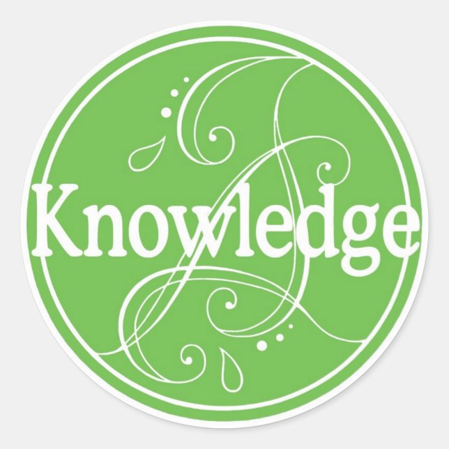 Knowledge Sticker (Front)